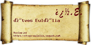 Ötves Eulália névjegykártya
